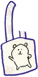 a plain totebag with an image of jokebear on it